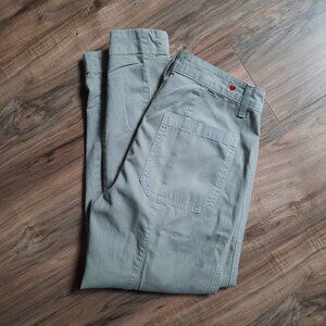 Sundry Pants Womens Size 27 Pale Greenish Beige‎ Utility Ankle Joggers Tapered
